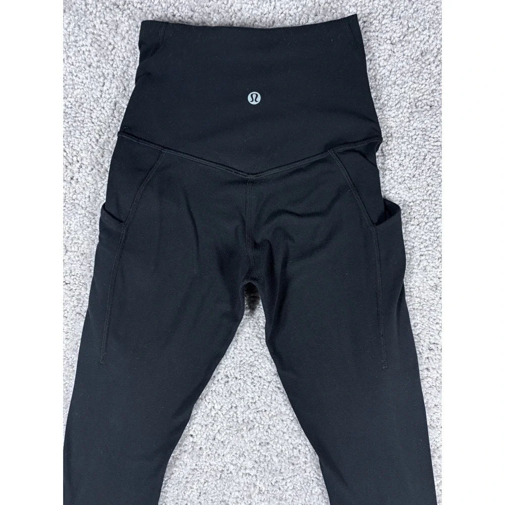 Lululemon‎ Align High Rise Black Leggings Pockets Women's Size 0 V Waist (READ)